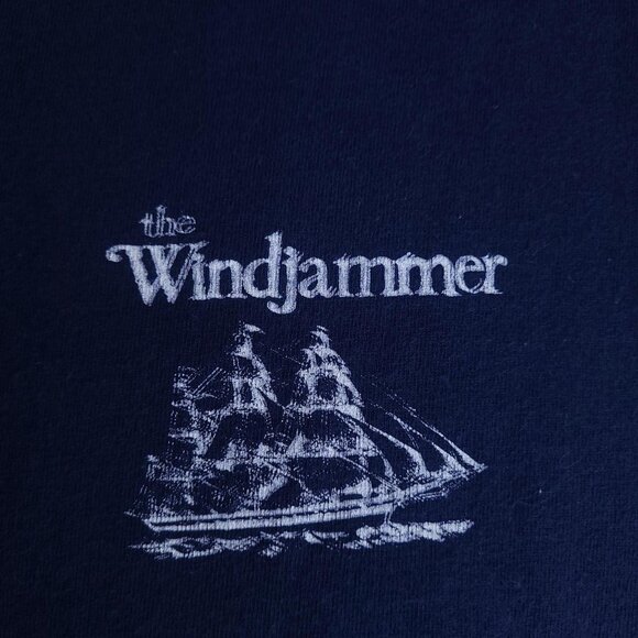 Vintage 00s Y2K Windjammer ghost haunted nautical sailing shirt - Picture 4 of 5